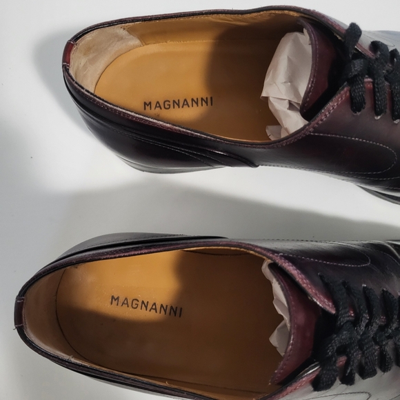 Magnanni Minos Men\'s Shoes Oxfords Classic Dress Shoes Sz 10.5 M Dark Burgundy